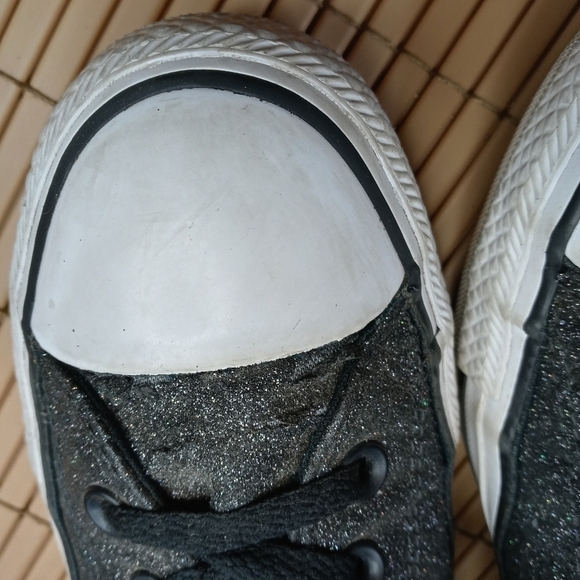 Converse All Stars black leather high tops fashion sneakers. Men's 7. Wo… - Picture 8 of 12